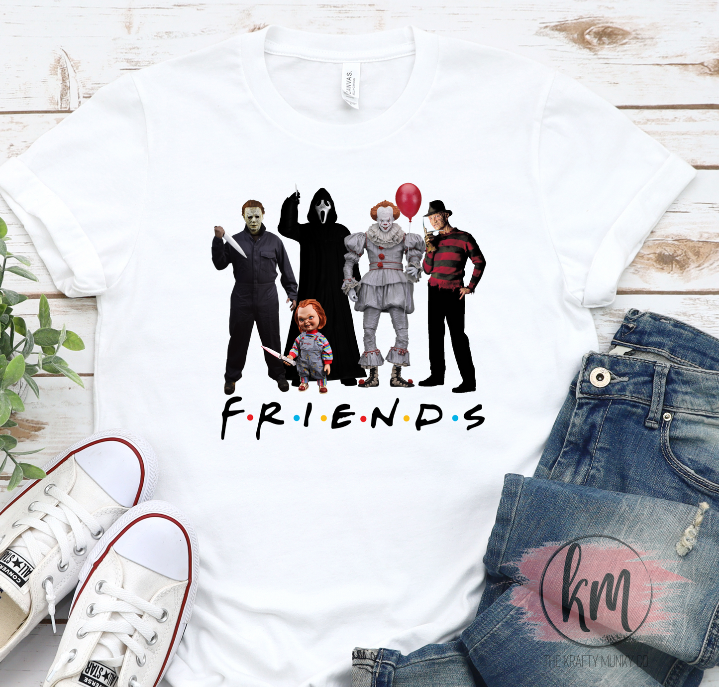 Halloween DTF Print, Spooky Friends Design