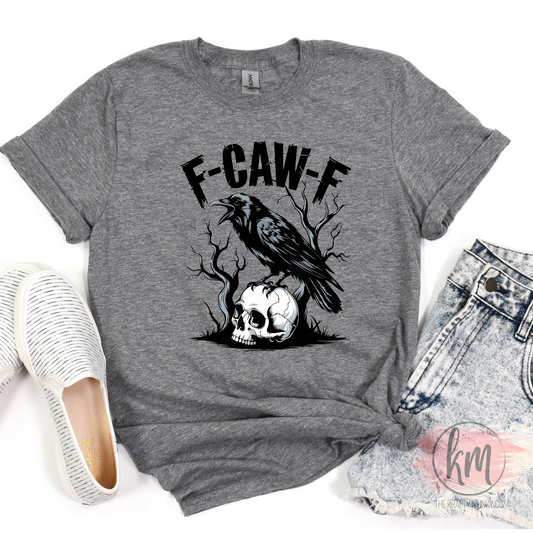 Halloween DTF Print, F-CAW-F Funny Adult Design