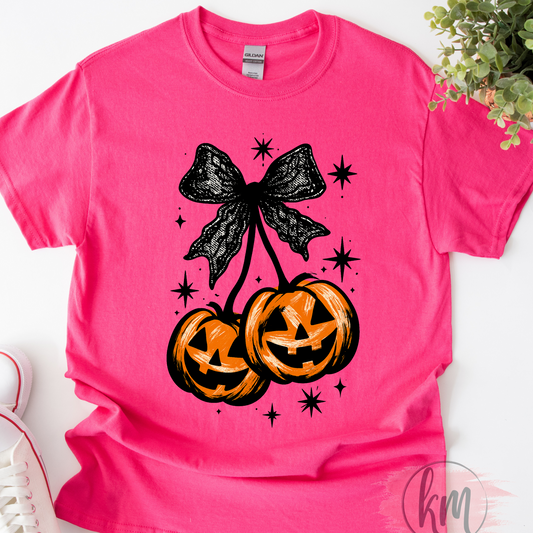 Halloween DTF Print , Pumpkin Cherries