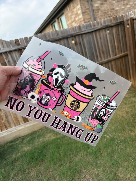 Halloween DTF Print – No You Hang Up Horror Movie Inspired Transfer