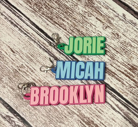 Personalized Name Keychain, Custom Key Ring with Name or Initials