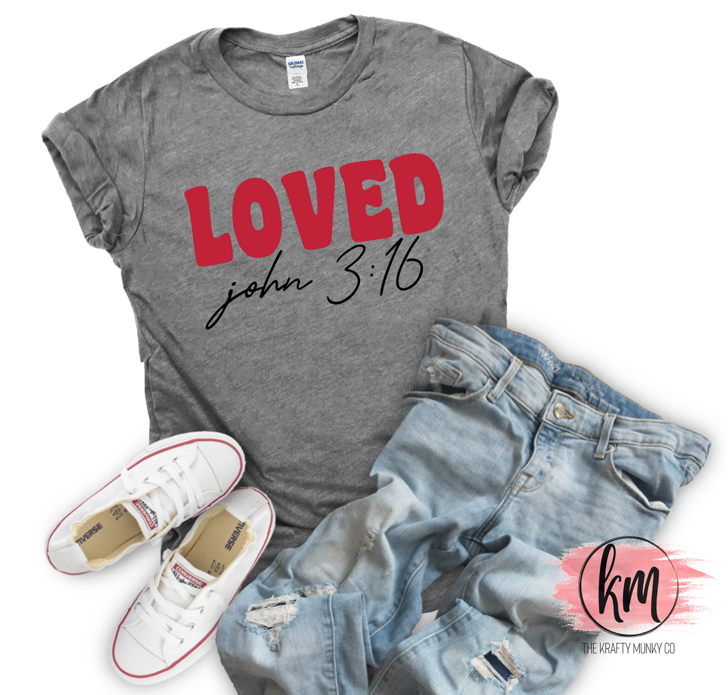Valentine's Day Loved John 3:16 tshirt