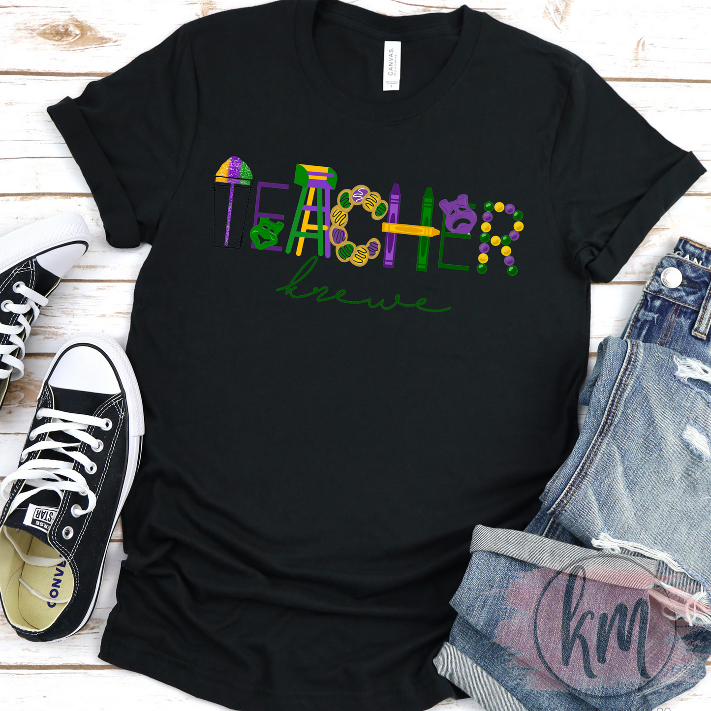 Teacher Krewe Mardi Gras Tshirt