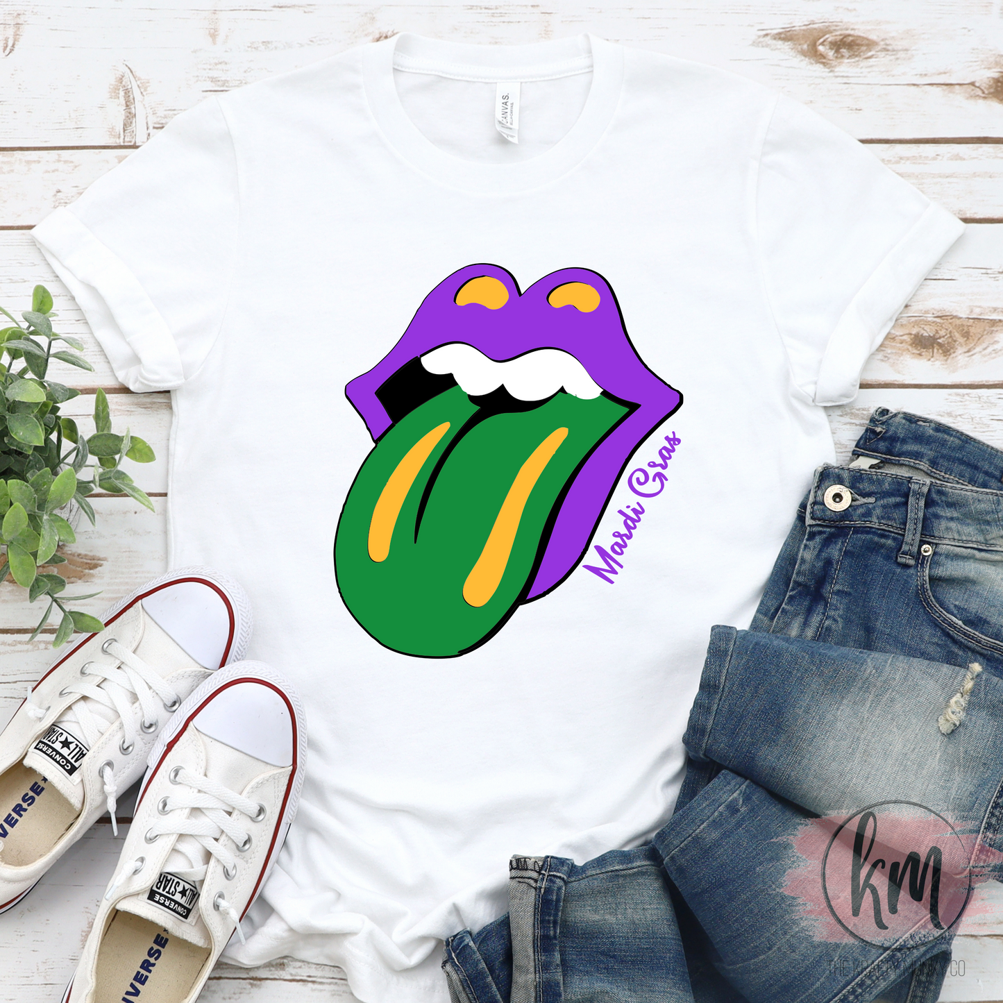 Mardi Gras Tongue Tshirt