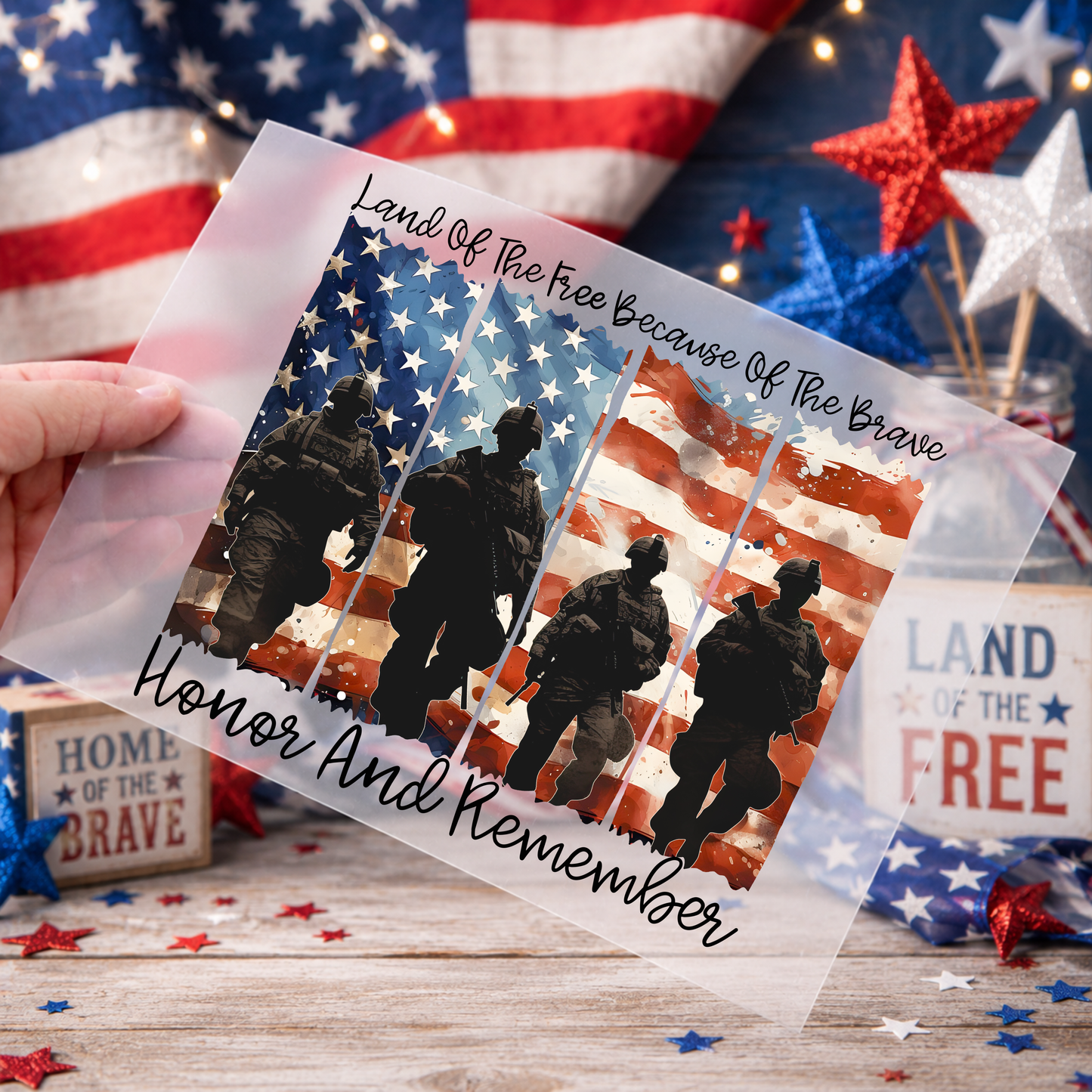 Patriotic DTF Print - Honor and Remember