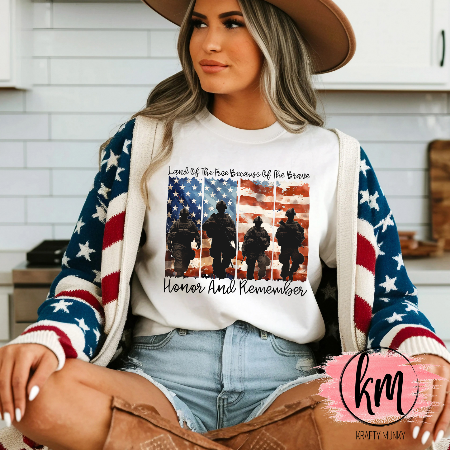 Patriotic Tshirt Honor and Remember