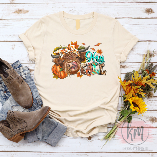Hay Fall Cow Tshirt