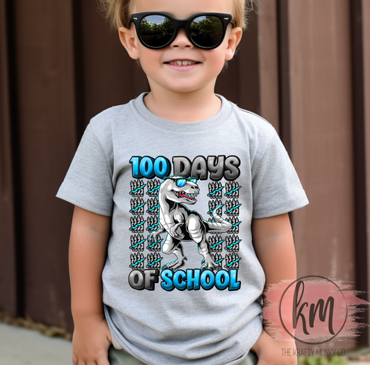 100 Days of School Dinosaur, 100th Day of School Tshirt