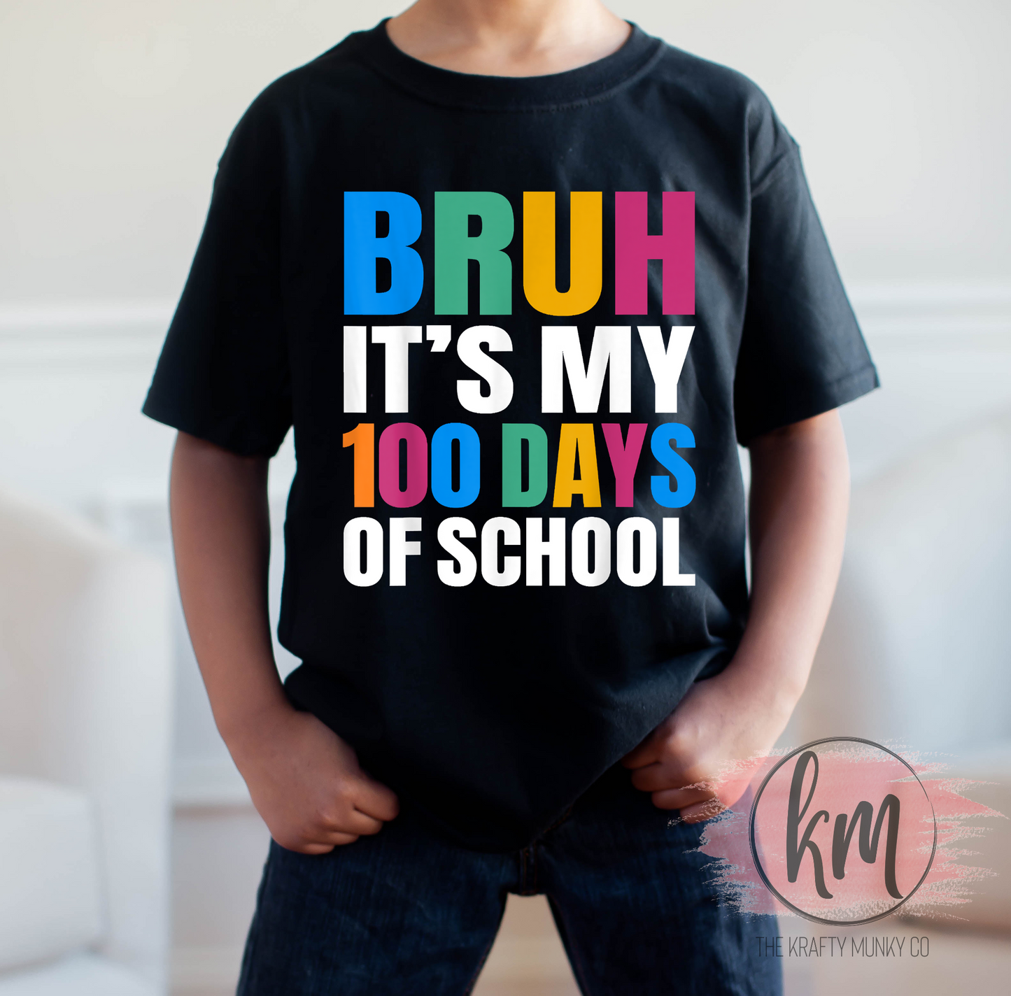 Bruh, Its My 100 Days of School, 100th Day of School Tshirt