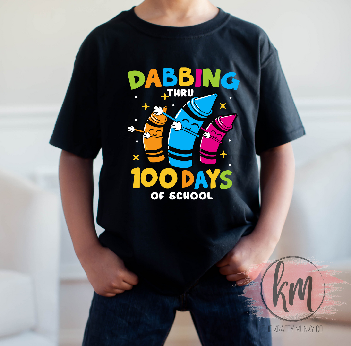 Dabbing through 100 Days of School, 100th Day of School Tshirt