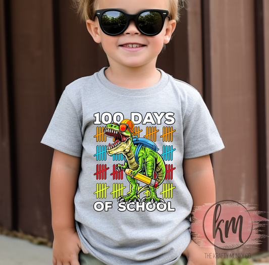 100 Days of School, Rawr, 100th Day of School Tshirt
