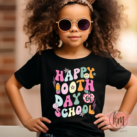 Happy 100 Days of School,  100th Day of School Tshirt