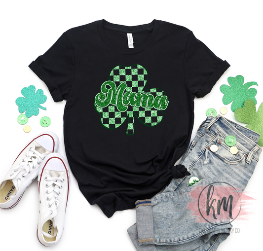 Mama Clover tshirt, St. Patrick's Day tshirt, St. Patty's Day shirt