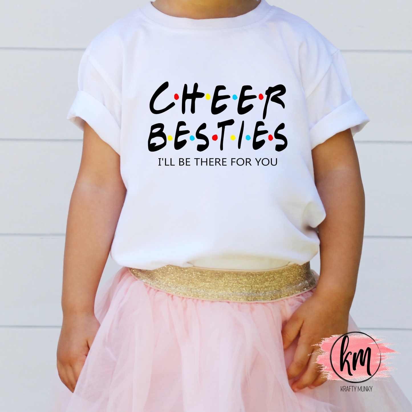 Cheer DTF Print. Cheer Besties Design