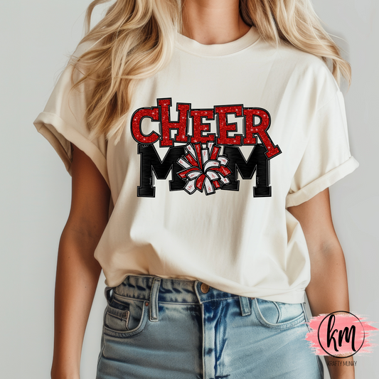 Custom Cheer Mama Tee, Game Day & Competition Spirit Shirt