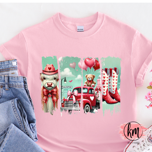 Valentine's Day Small Town Tshirt