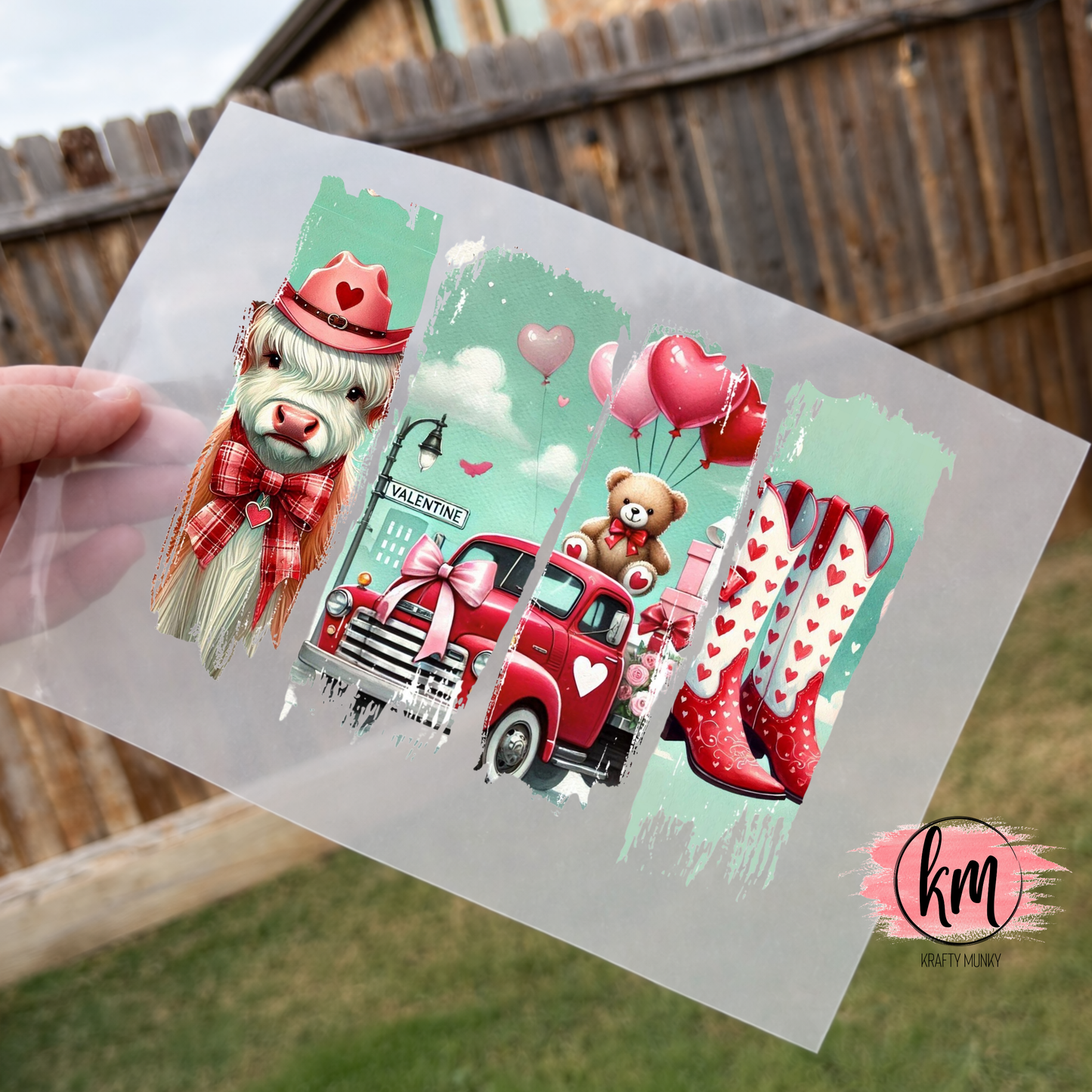 Valentine DTF Print Small Town Valentine