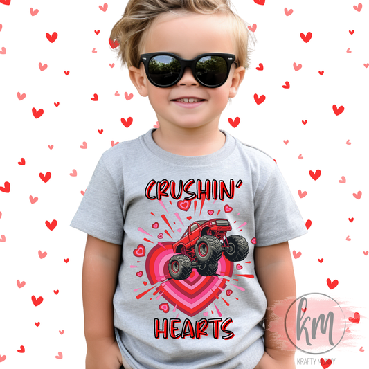 Valentine's Day Crushin' Hearts Tshirt