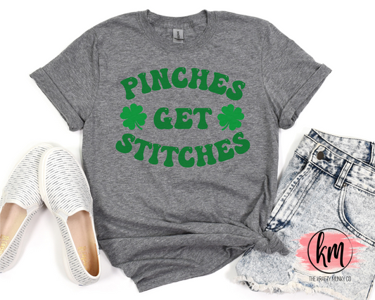 Pinches Get Stitches tshirt, St. Patrick's Day tshirt, St. Patty's Day shirt