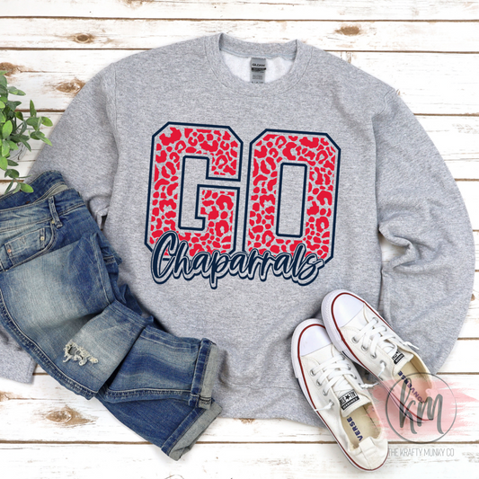 Aubrey Sweatshirt, Go Chaps Leopard Design
