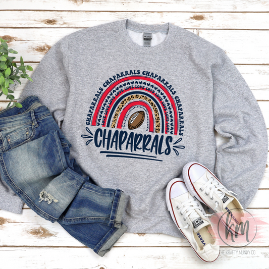 Aubrey Sweatshirt, Chaps Rainbow Design
