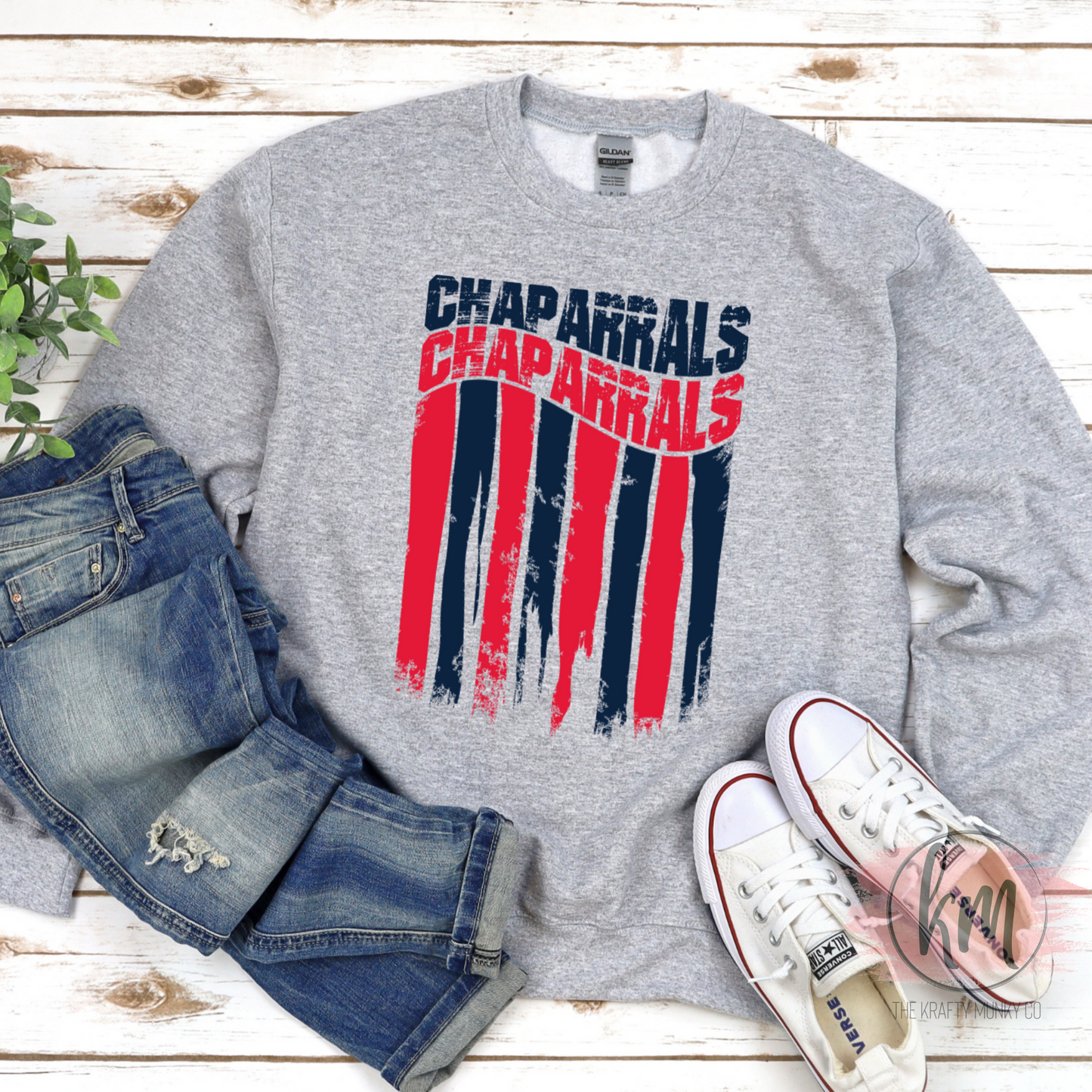 Aubrey Sweatshirt Vintage Flag Design