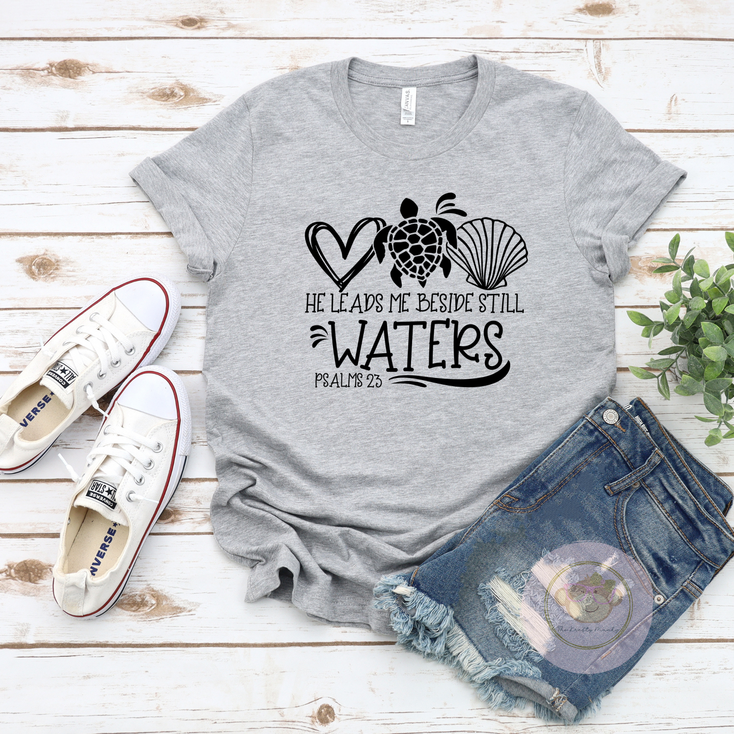 Faith, Christian, Love Jesus, He Leads Me tshirt