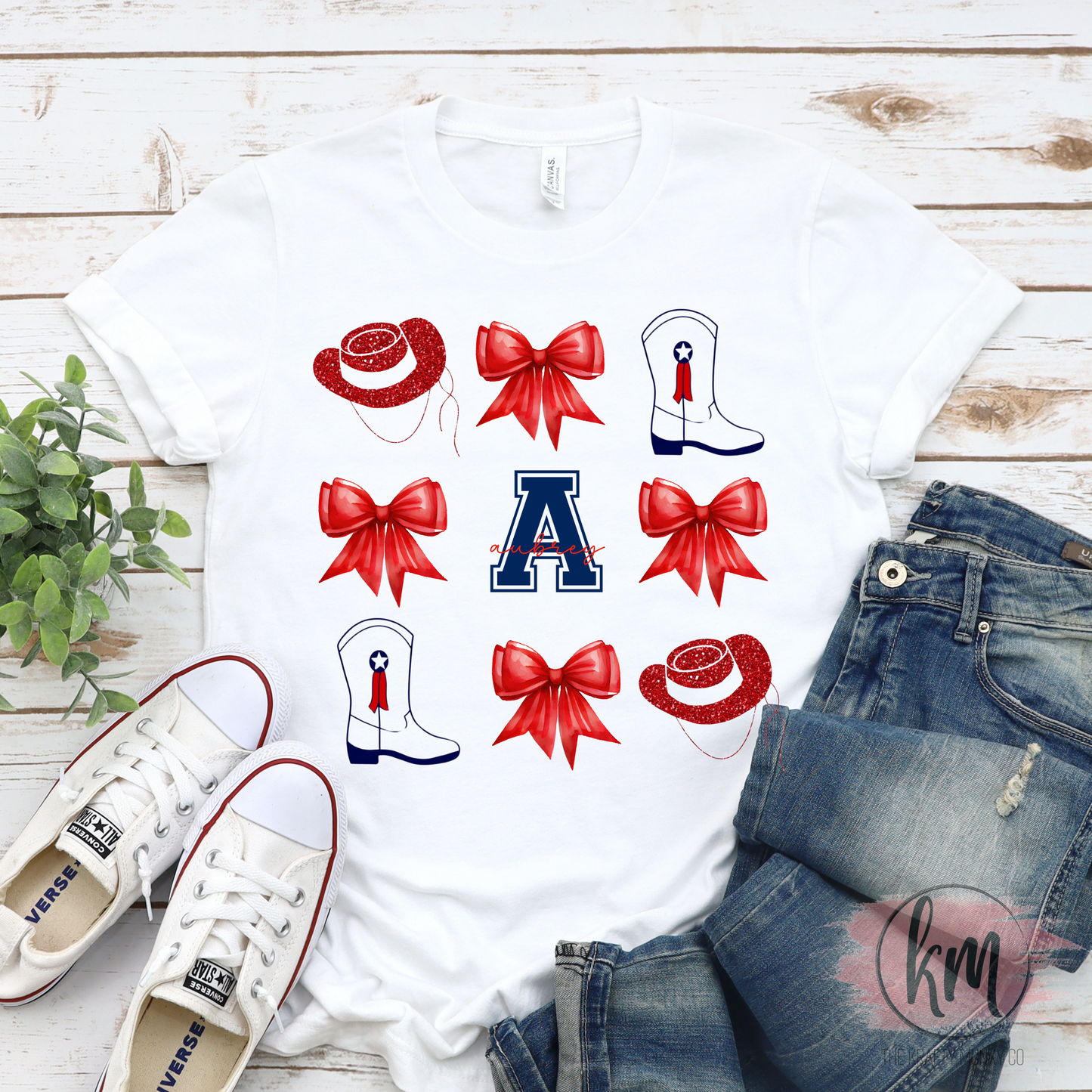 Aubrey Chaps Dance Team T-Shirt, School Spirit Cheer & Dance Tee