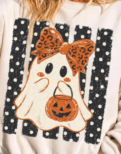 Halloween DTF Print, Cute Ghost DTF Print