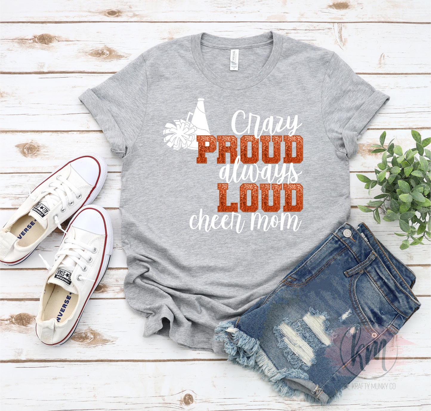Loud and Proud Cheer Mom Tshirt