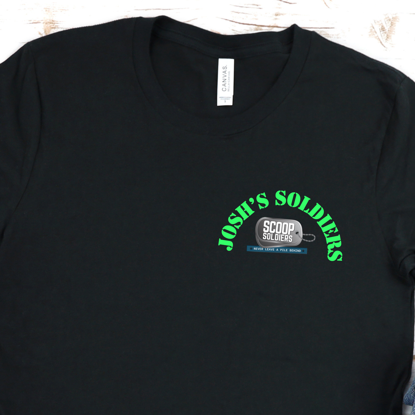 Josh's Soldiers Tshirt- Custom Order