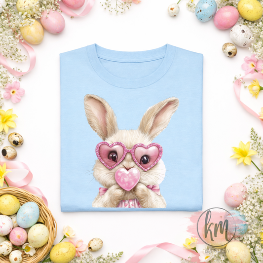 Bubble Gum Easter Bunny Tshirt