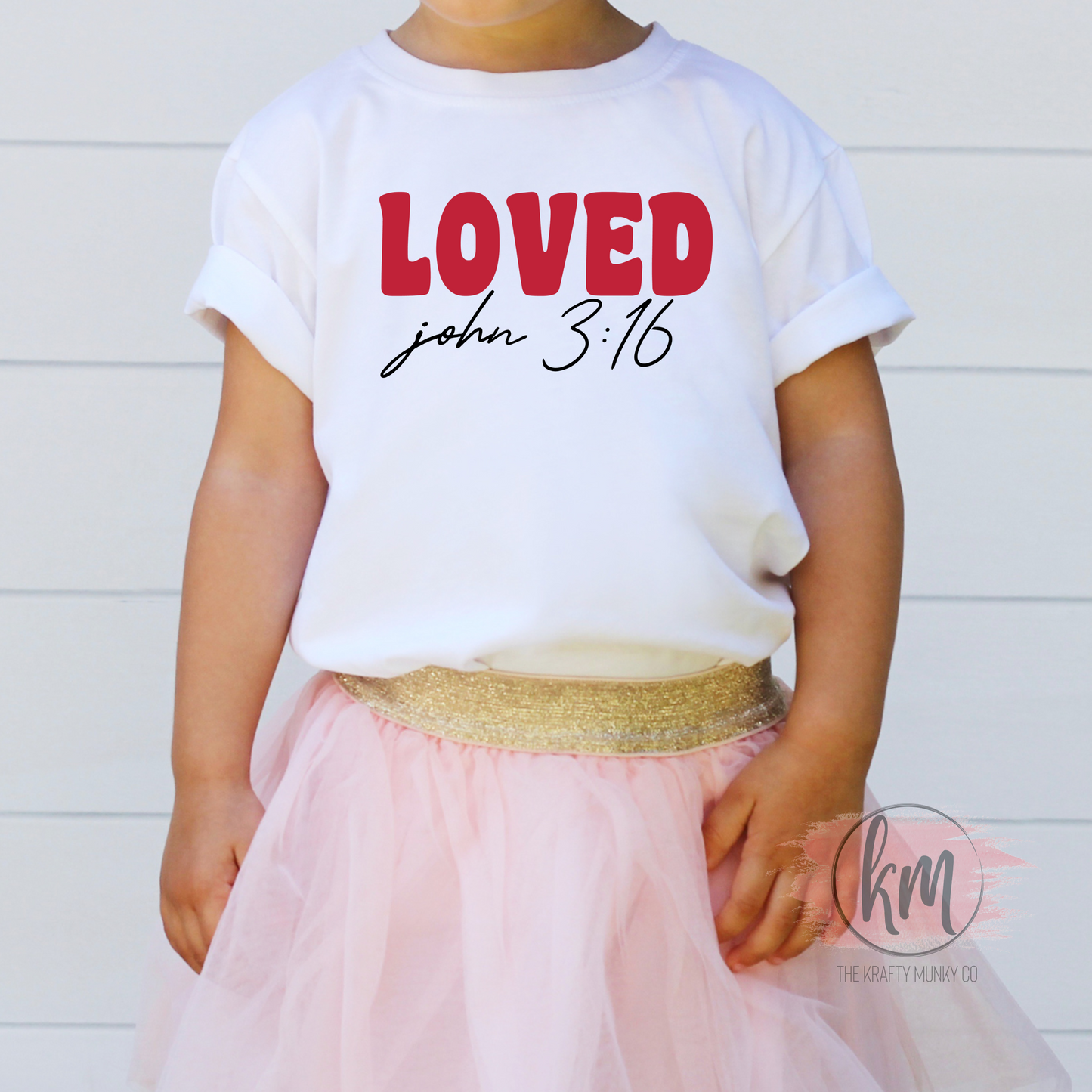 Valentine's Day Loved John 3:16 tshirt