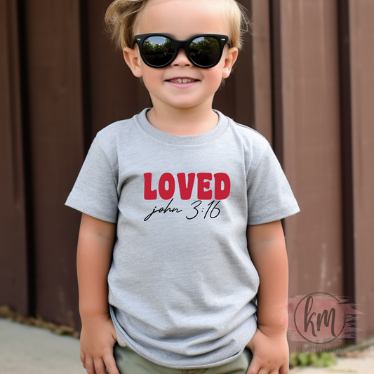 Valentine's Day Loved John 3:16 tshirt