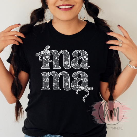Mama Lace Design Tshirt