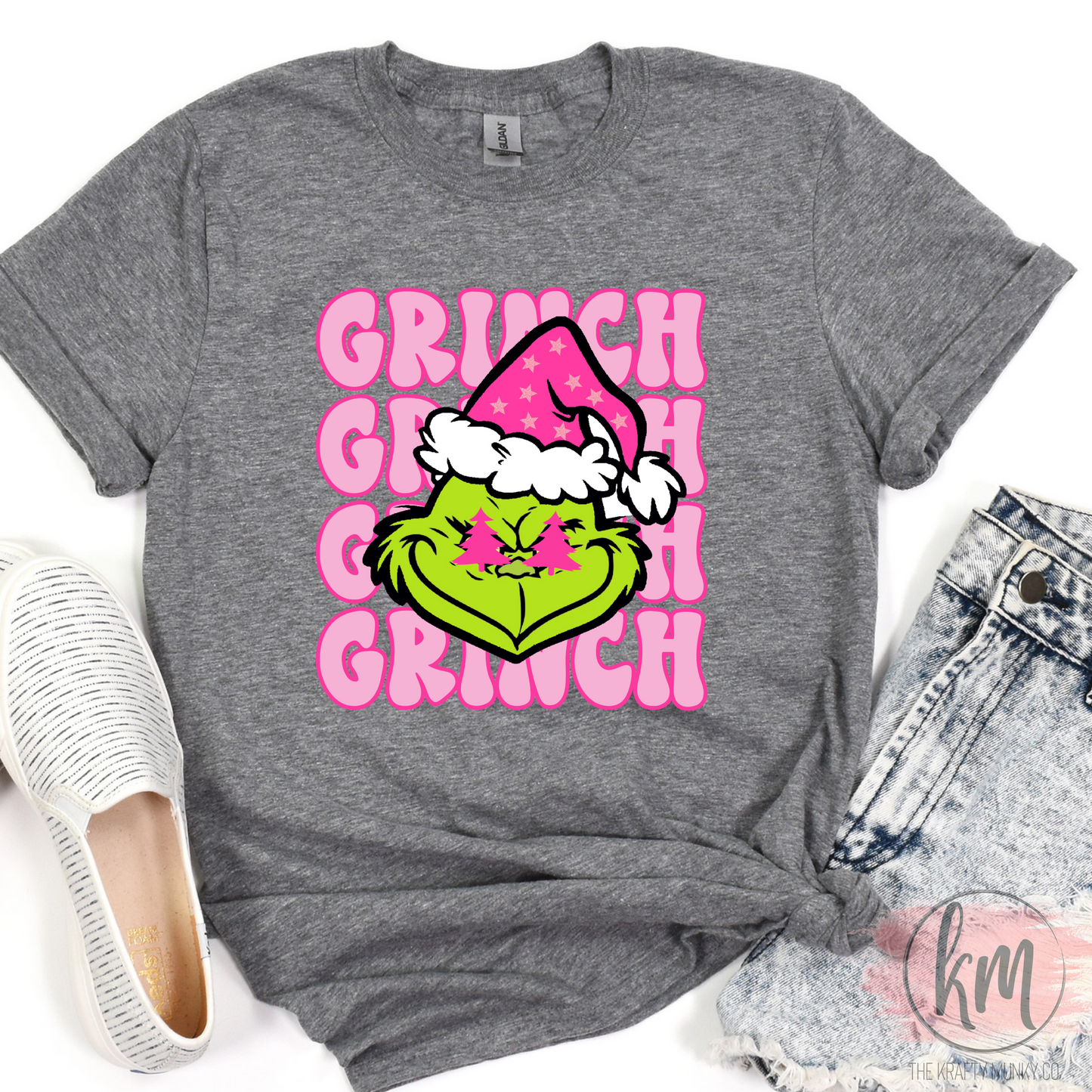 Christmas Design, Grinch Design, DTF Transfer