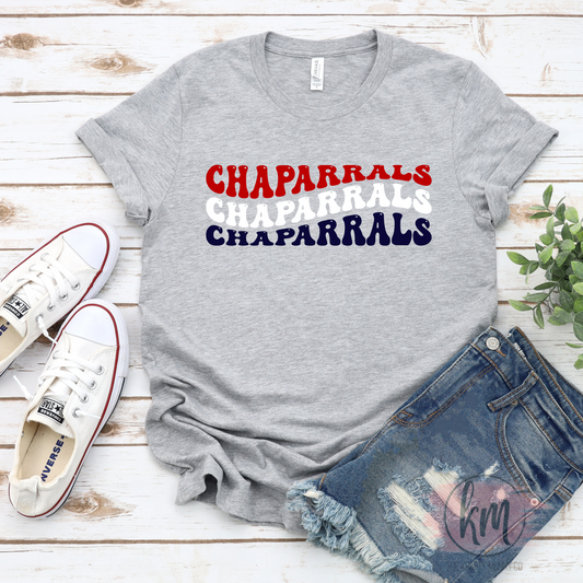 Aubrey Tshirt Chaparrals Wave Design