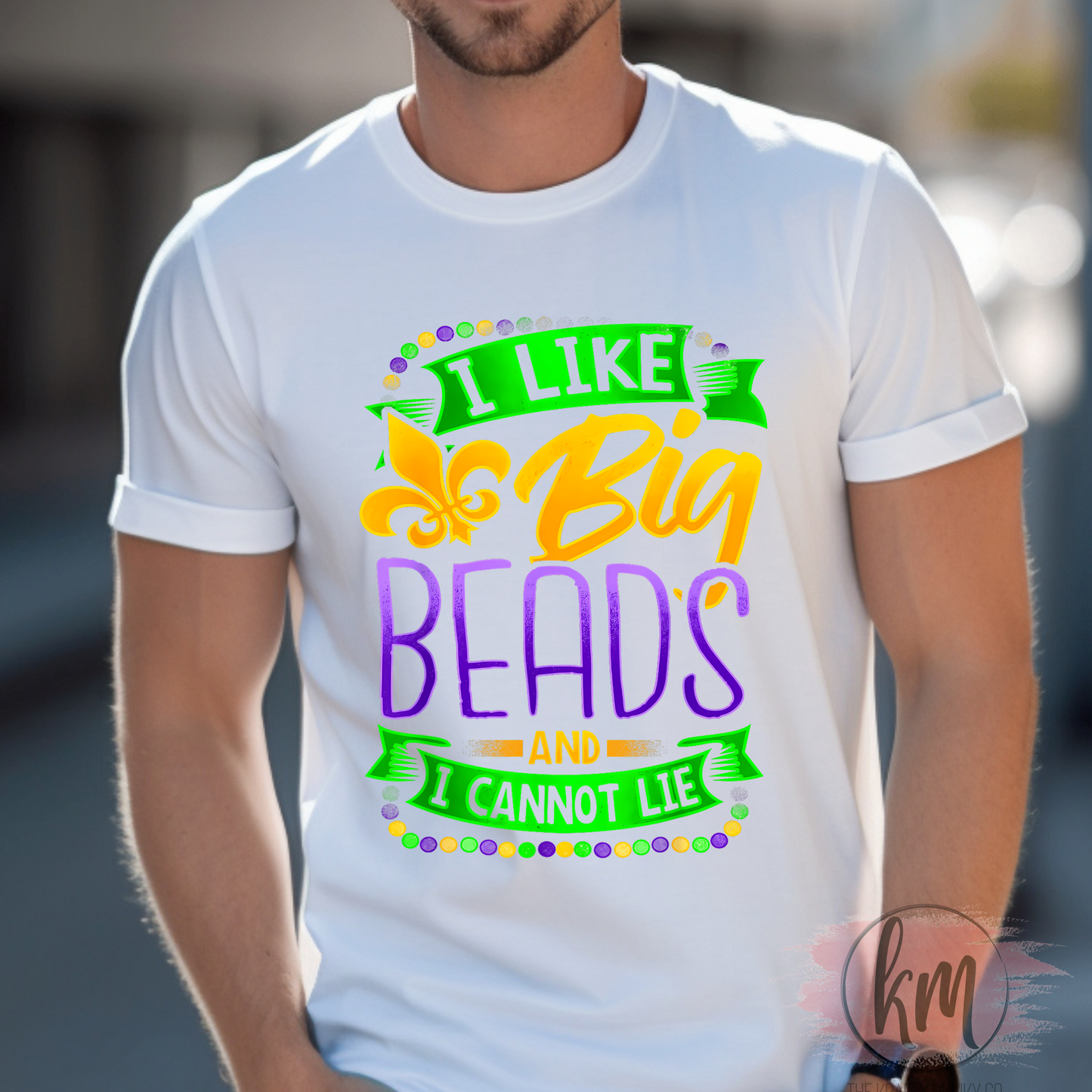 Mardi Gras I like Big Beads Tshirt