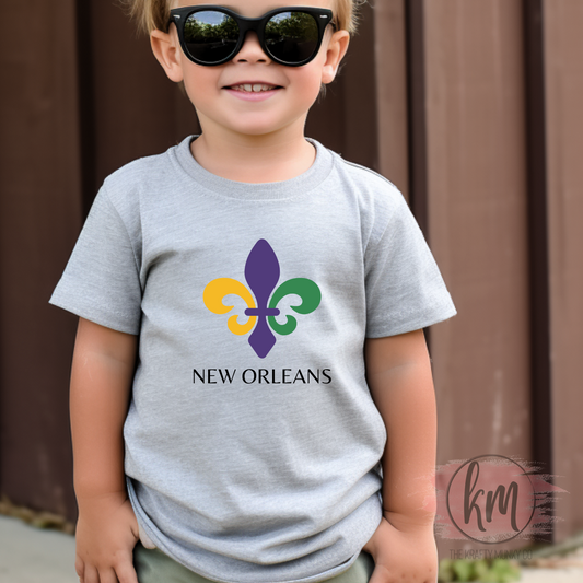 Mardi Gras Fleur De Lis Tshirt