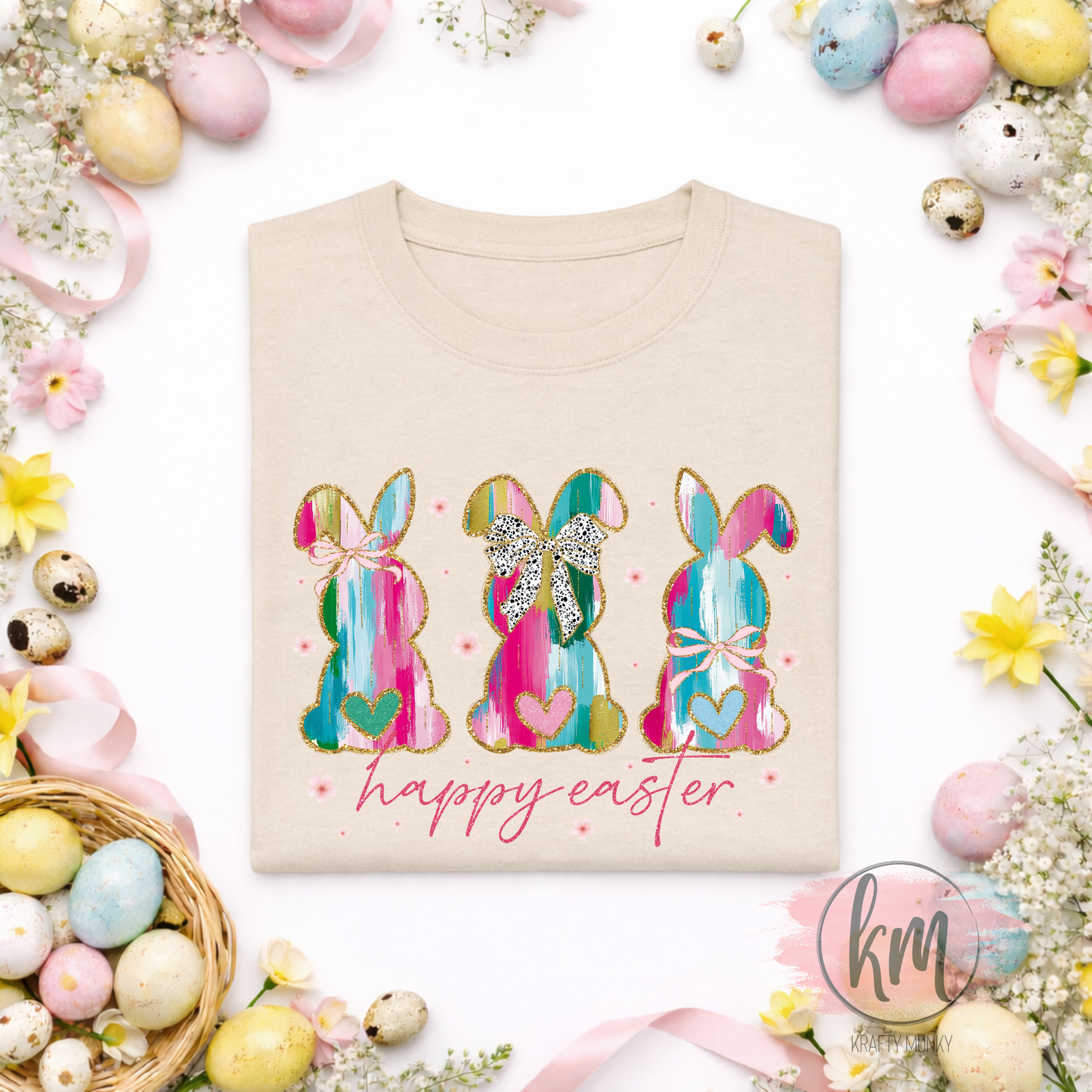 Colorful Easter Bunny Tshirt