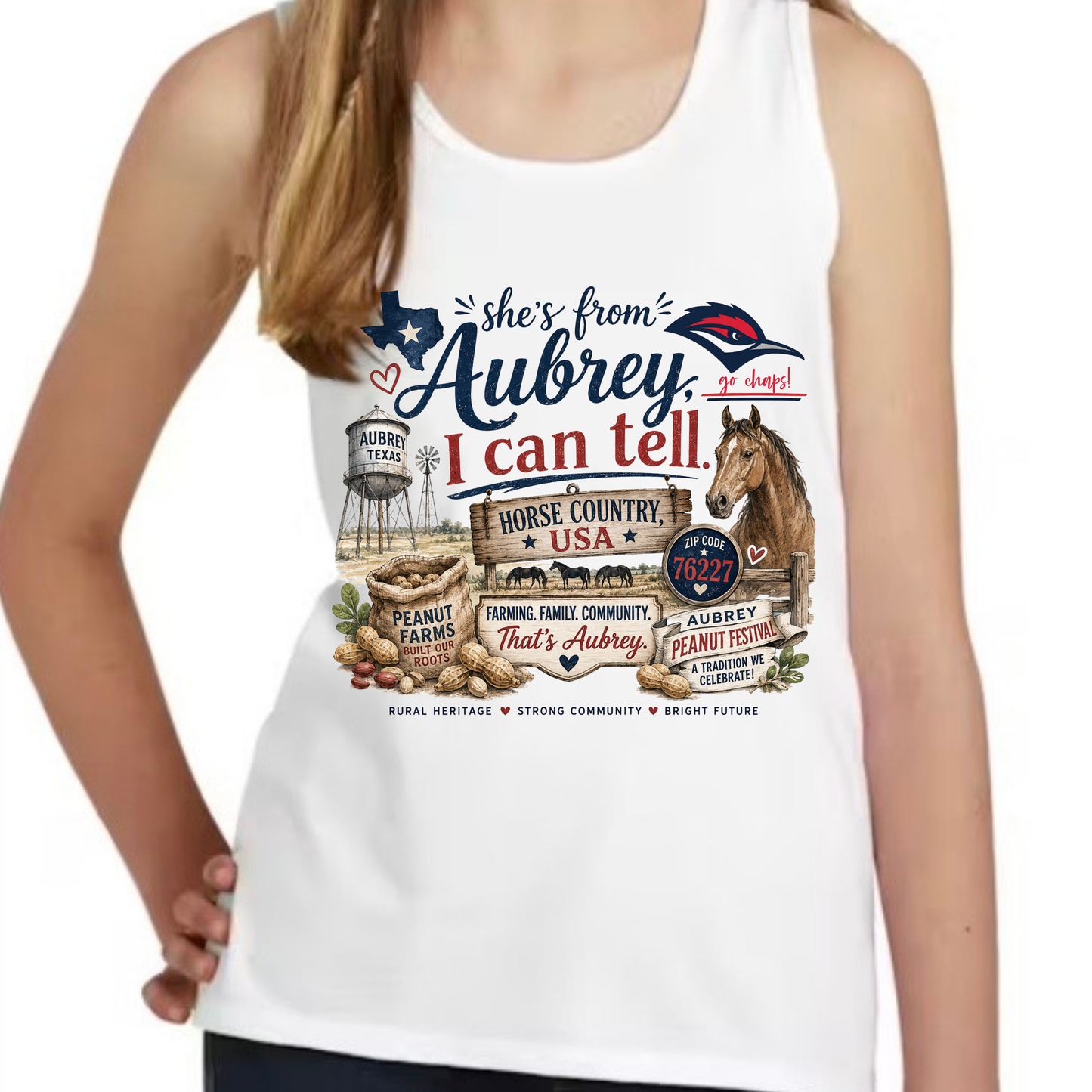 She's from Aubrey, I can tell shirt