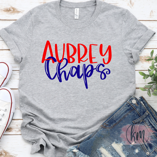 Aubrey Tshirt Aubrey Chaps Design