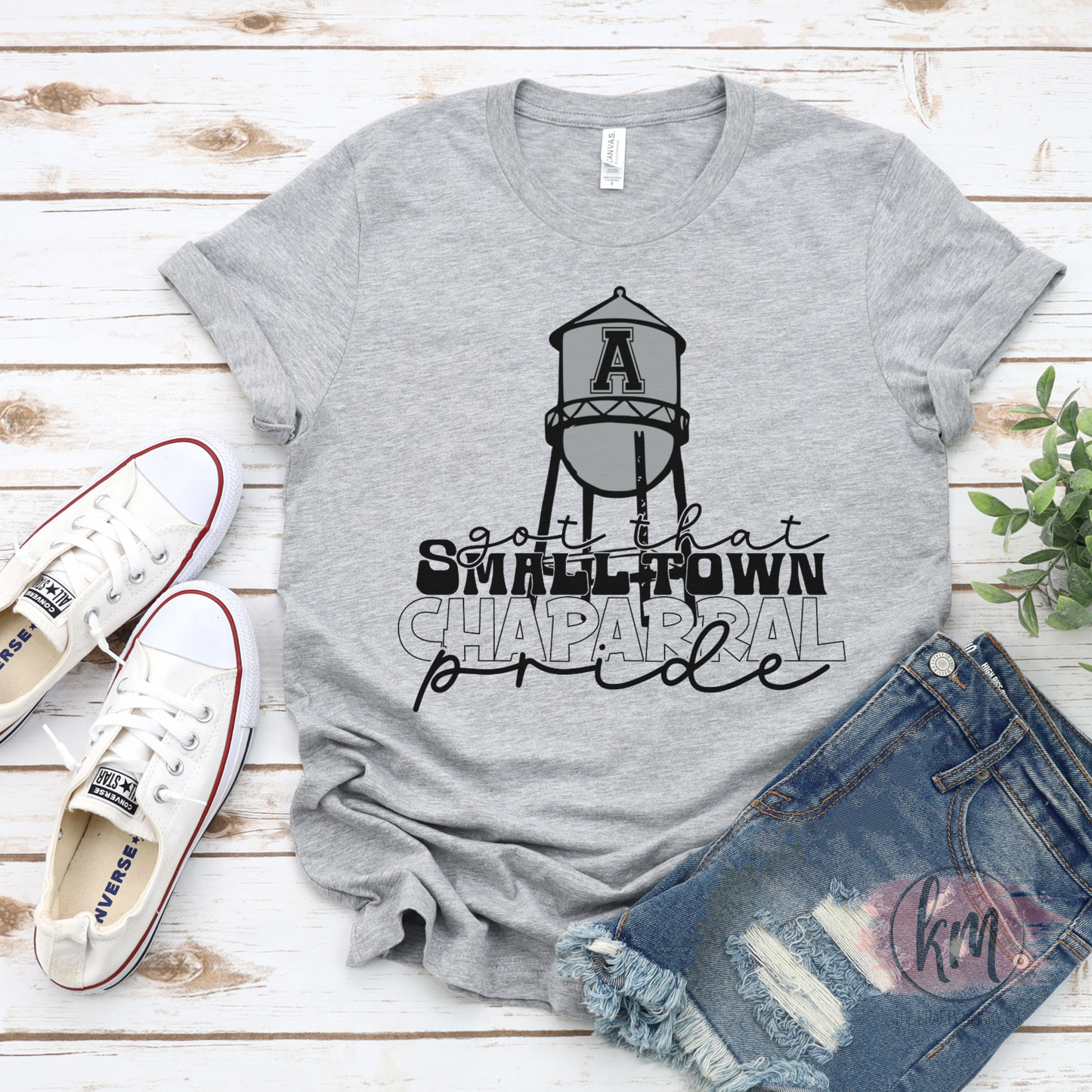 Aubrey Tshirt Chaparrals Water Tower Design