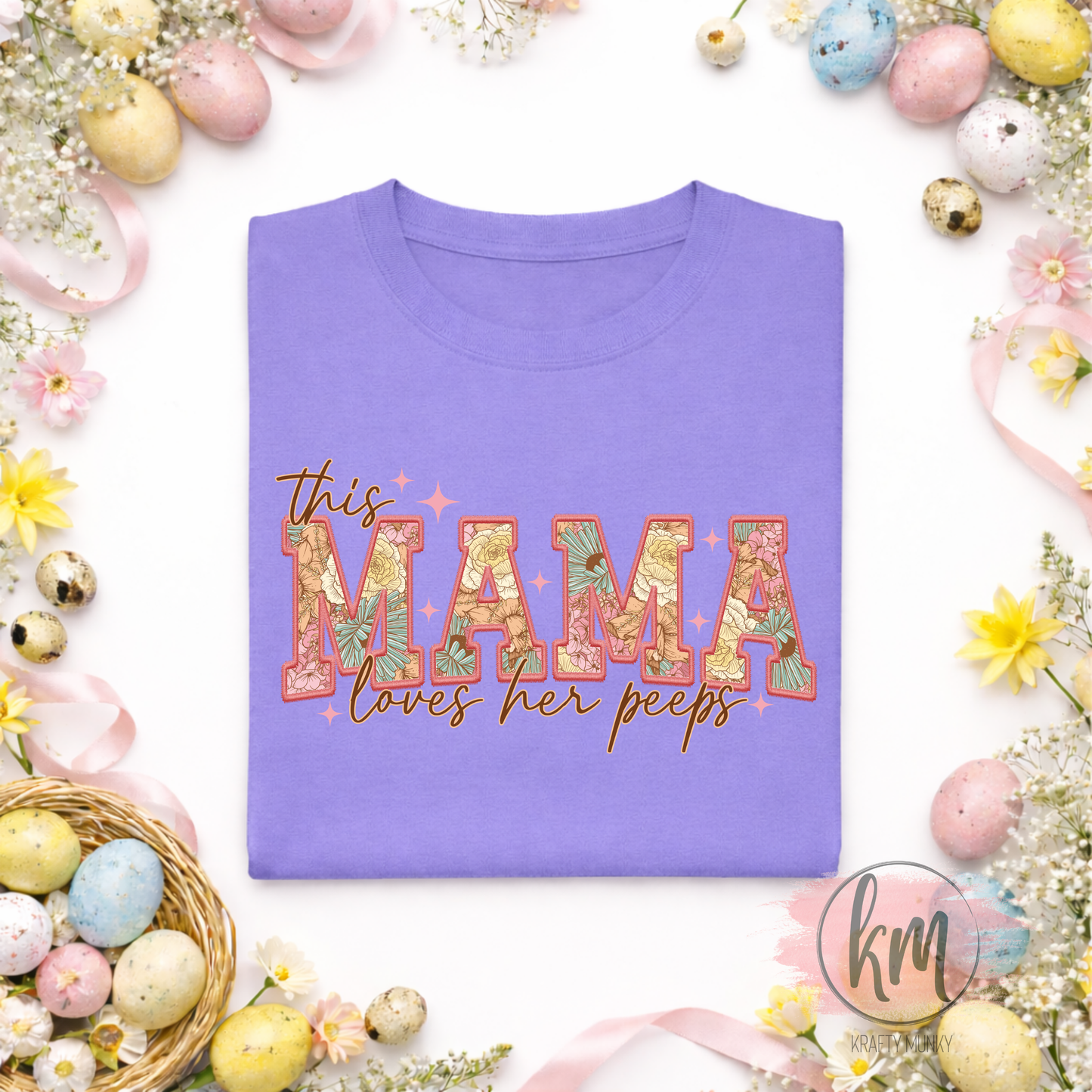 This mama loves her peeps tshirt